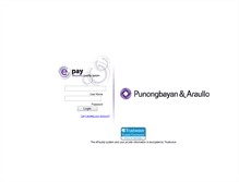 Tablet Screenshot of epay.punongbayan-araullo.com